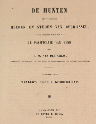 14785
          <br/>
          De munten der voormalige heeren en steden van Overijssel, van de vroegste tijden tot aan de Pacificatie van Gend
          <br/>
          <em></em>